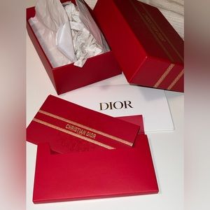 Dior box with Dior envelopes